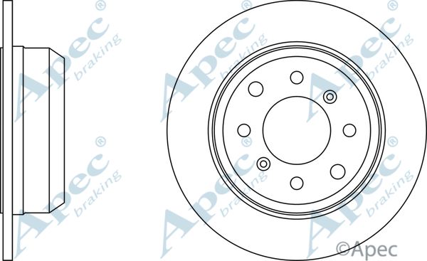 APEC BRAKING stabdžių diskas DSK708